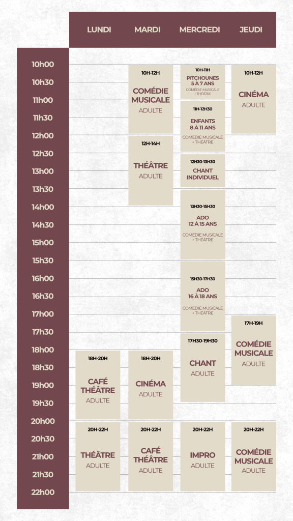 planning le studio des arts biarritz